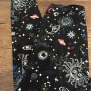 Galaxy print women's leggings size XL
